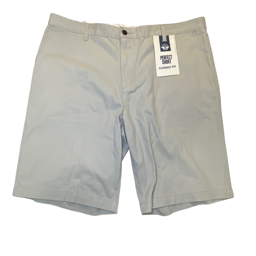 NWT Dockers Perfect Short Classic Fit Khaki Shorts Men's 38 Beige Cotton
